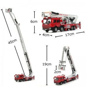 ماشین فلزی کایدویی مدل آتشنشانی نردبانی Platform Fire Engine 625014