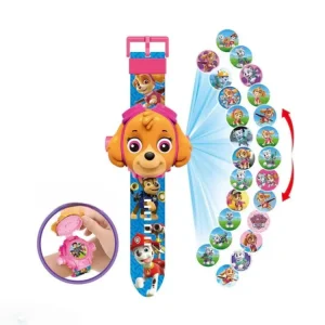 اسباب بازی ساعت مدل پروژکتوردار طرح اسکای سگهای نگهبان