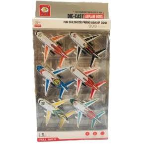 ماکت 6 عددی هواپیما مسافربری فلزی