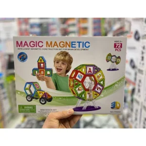 مگنت جادویی شیشه ای 72 قطعه سایز بزرگ Magnet