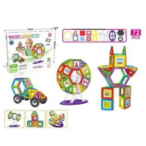 مگنت جادویی شیشه ای 72 قطعه سایز بزرگ Magnet