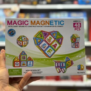 ساختنی 48 تکه مدل مگنتی طرح MAGIC MAGNETC
