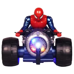 موتور آکروبات باز چراغدار طرح مرد عنکبوتی