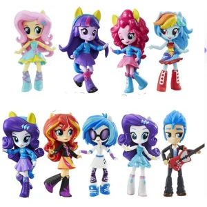 اکشن فیگور مدل دختر پونی  Equestria Girls بسته 9 عددی
