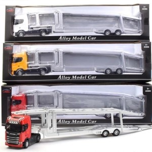 ماشین فلزی کامیون اسکانیا حمل خودرو