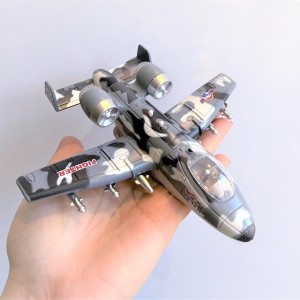 هواپیما فلزی مدل جنگنده تاندربولت موزیکال