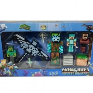 فیگور بزرگ ماینکرافت طرح زیر دریا ( در 4 طرح مختلف ) مجموعه 9 عددی بزرگ