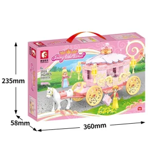 ساختنی 342 تکه سیمبوبلاک مدل اسب و کالسکه