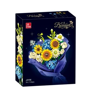 لگو دسته گل تزئینی LEGO Bouquet مدل JIE STAR 9196