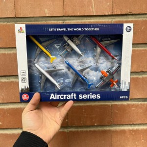 ست ماکت هواپیما فلزی بسته 6عددی