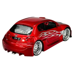 ماشین بازی مدل 206 تیونینگ شده فلزی برند ویلی