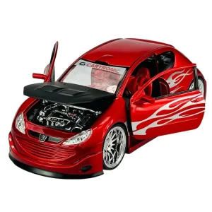 ماشین بازی مدل 206 تیونینگ شده فلزی برند ویلی