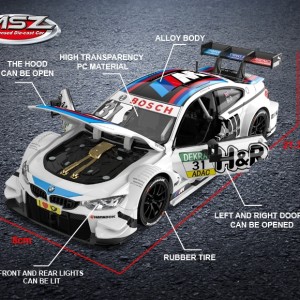 ماکت فلزی BMW M4 سایز 1 به 24 موزیکال MSZ