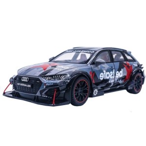 ماکت ماشین فلزی آئودی RS6 موزیکال و چراغ‌دار سایز 1 به 24