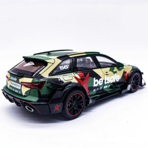 ماکت ماشین فلزی آئودی RS6 موزیکال و چراغ‌دار سایز 1 به 24