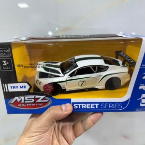 ماکت فلزی BENTLEY CONTINENTAL GT3 سایز 1 به 24 موزیکال MSZ