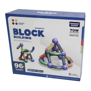 ساختنی طرح مگنت مدل MAGNETIC BLOCK BUILDING  مجموعه 96 عددی