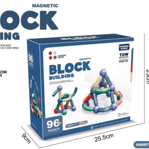 ساختنی طرح مگنت مدل MAGNETIC BLOCK BUILDING  مجموعه 96 عددی