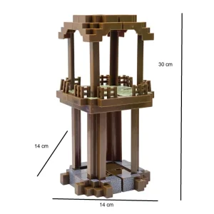 اکشن فیگور مدل ماینکرافت طرح برج پلجر مجموعه 7 عددی  ارتفاع 30 سانتی‌متر
