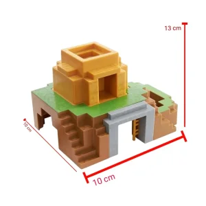 اکشن فیگور مدل ماینکرافت طرح استخر قایق دار مجموعه 9 عددی