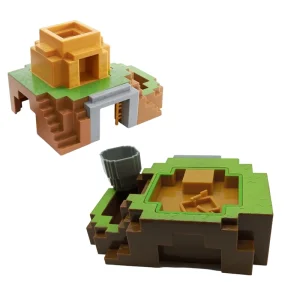 اکشن فیگور مدل ماینکرافت طرح استخر قایق دار مجموعه 9 عددی