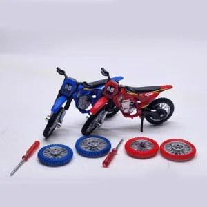 موتور سیکلت مدل کراس  با لاستیک زاپاس و پیچ گوشتی مقیاس 1:18 Genel Markalar