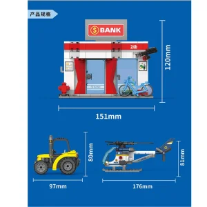 لگو ساختنی دکول مدل نبرد دفاع از بانک کد 78006
