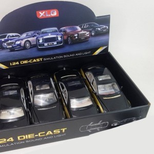 ماشین بازی مدل فلزی عقبکش موزیکال بنز میباخ کلاسیک