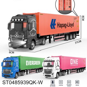 ماکت تریلی کانتین بنز آکتروس تمام فلزی موزیکال