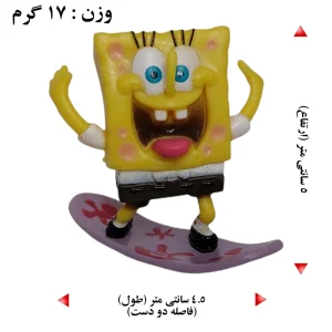 فیگور مدل باب اسفنجی مجموعه 8 عددی