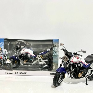 ماکت فلزی موتور هوندا مدل cb1300 رنگ سفید آبی