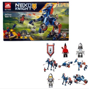 لگو ساختنی nexo knight مدل شوالیه با اسب مکانیکی تبدیل شونده کد 10485