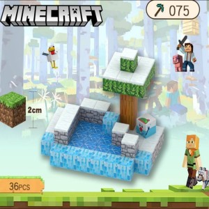 لگو مگنتی ماینکرافت Minecraft ـ 36 قطعه با کیفیت و چسبندگی بالا