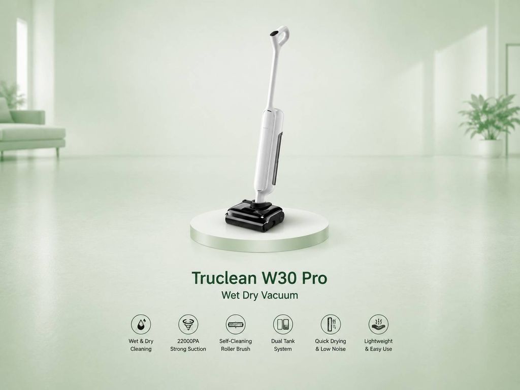 معرفی جارو زمین‌شوی شیائومی Xiaomi Truclean W30 Pro | نظافت هوشمند مرطوب و خشک