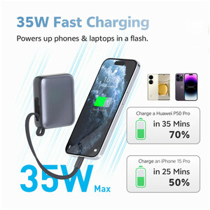 پاوربانک کیو سی وای مدل QCY PB10C 10000mAh 35W