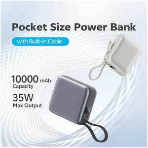 پاوربانک کیو سی وای مدل QCY PB10C 10000mAh 35W
