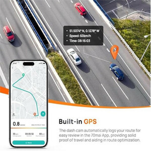 دوربین  خودرو سوِنتی مِی مدل  Dash Cam A510s (دو دوربین)