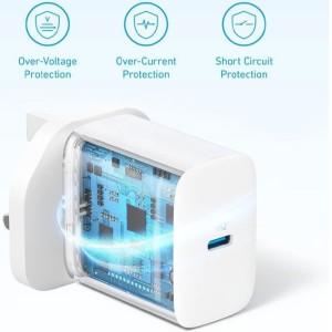 شارژر دیواری 20 وات انکر مدل Select Charger A2347(3 پین)