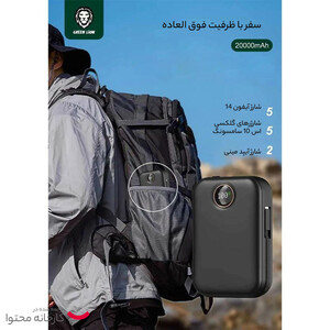 پاوربانک گرین لاین مدل  Monaco Magsafe 20w