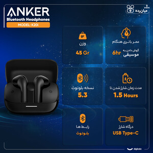 هدفون بلوتوثی انکر مدل Soundcore K20i
