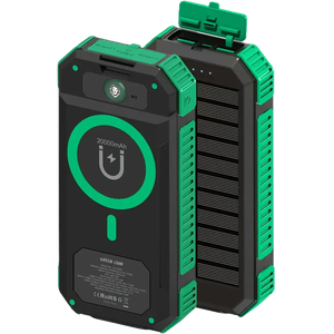 پاور بانک 20000 وایرلس خورشیدی گرین لاین Green Lion مدل GL-PX81 با چراغ قوه