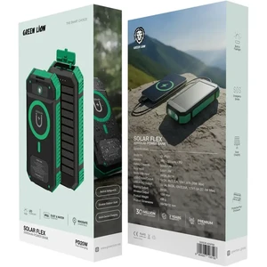 پاور بانک 20000 وایرلس خورشیدی گرین لاین Green Lion مدل GL-PX81 با چراغ قوه