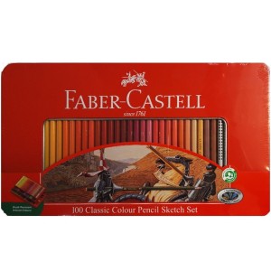 مداد رنگی 100 رنگ فابر کاستل مدل classic