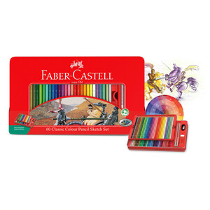 مداد رنگی 60 رنگ فابر کاستل مدل CLASSIC کد 115893