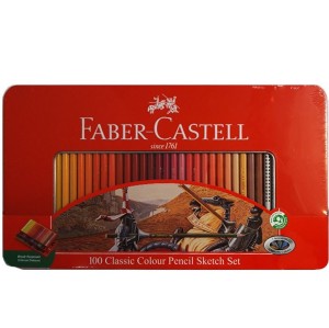 مداد رنگی 100 رنگ فابر کاستل مدل classic