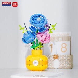 لگو گل و گلدان تزیینی ۵۲۲ قطعه ای