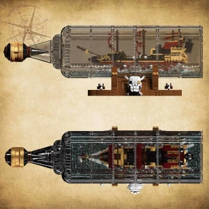 لگو بطری کشتی Queen Anne's Revenge (دزدان دریایی کاراییب)