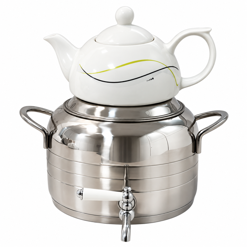 ست کتری و قوری چای پاپلی مدل Kettle & Teapot Set