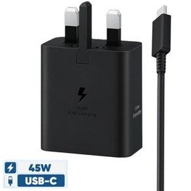 شارژر سامسونگ مدل EP-T4511 توان 45 وات سه پین همراه کابل