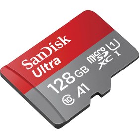 کارت حافظه سن دیسک Ultra A1 ظرفیت ۱۲۸ گیگابایت کلاس ۱۰ سرعت ۱۲۰MBps